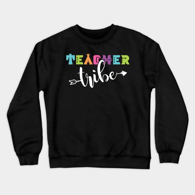 Teacher Tribe Crewneck Sweatshirt by teevisionshop